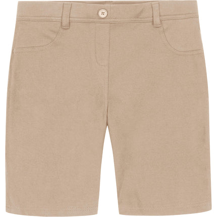 Nautica Girls' School Uniform Stretch Bermuda Shor