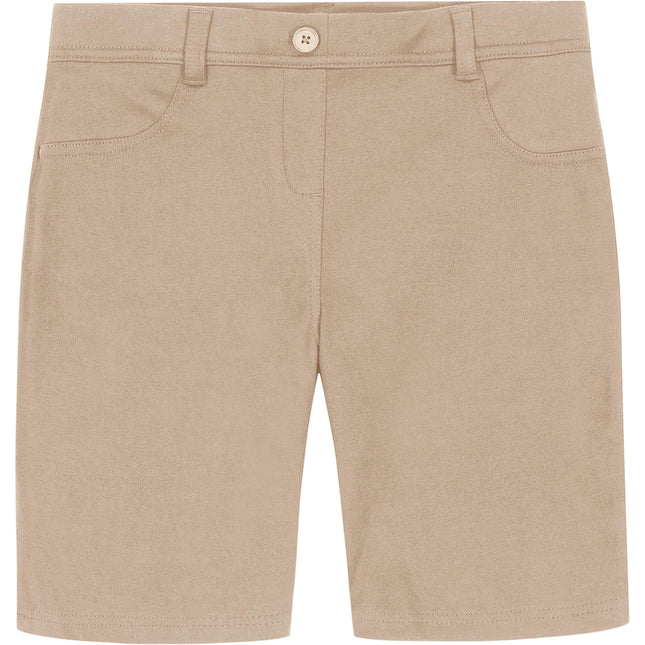 Nautica Girls' School Uniform Stretch Bermuda Shor