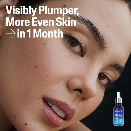 CETAPHIL Repair & Renew Night Serum for Stressed Sensitive Skin with Gallic Acid & Vitamin E, PM Face Serum, Repairs Skin Barrier Overnight, Dermatologist Recommended, 1 fl oz Dropper Bottle