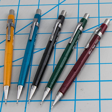 Pentel Sharp Mechanical Pencil (0.5mm), Green Barrel, Box of 12 (P205D)