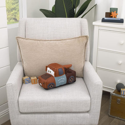 Disney Cars Mater Brown 3D Plush Decorative Toddler Pillow with Embroidery