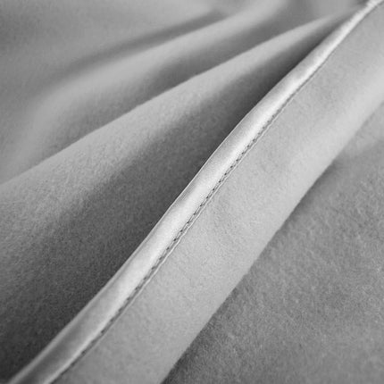 TL Care Fleece Blanket with Silk-Like Satin Trim, Soft, Warm & Cozy, Gray, 30" x 30" for Boys and Girls, Perfect for Baby Carrier, Stroller, Travel and Gifting