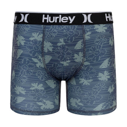 Hurley mens 5 Pack Stretch Boxer Briefs, Nile Green Combo, M