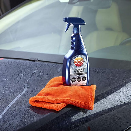 303 Products Touchless Sealant - SiO2 Water Activated Paint & Glass Protection - Spray On, Rinse Off - Lasts 2X Longer Than W- Deep, Wet Shine, 32 fl. oz. (30394CSR)