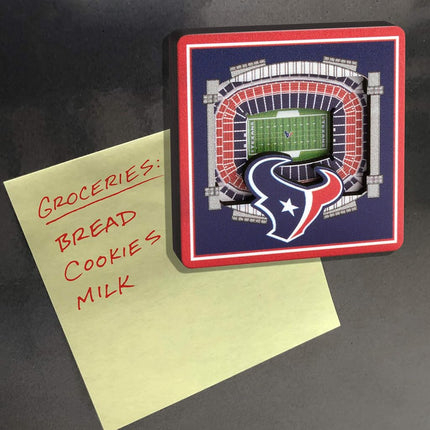 YouTheFan NFL Houston Texans - NRG Stadium 3D StadiumView Magnet3D StadiumView Magnet, Team Colors, Small (8493366)