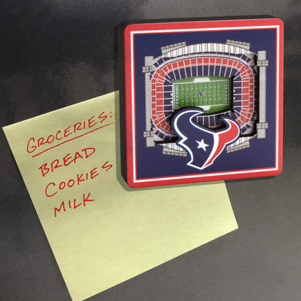 YouTheFan NFL Houston Texans - NRG Stadium 3D StadiumView Magnet3D StadiumView Magnet, Team Colors, Small (8493366)