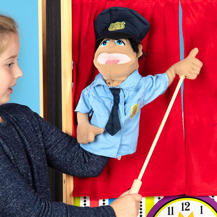 Melissa & Doug Puppet Bundle - Police Officer and Firefighter