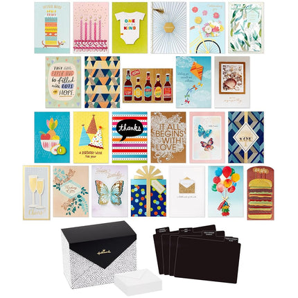 Hallmark Pack of 24 Handmade Assorted Boxed Greeti