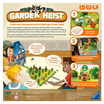 Ravensburger Garden Heist Fun Family Board Game for Kids and Adults Age 6 Years Up - New 2024
