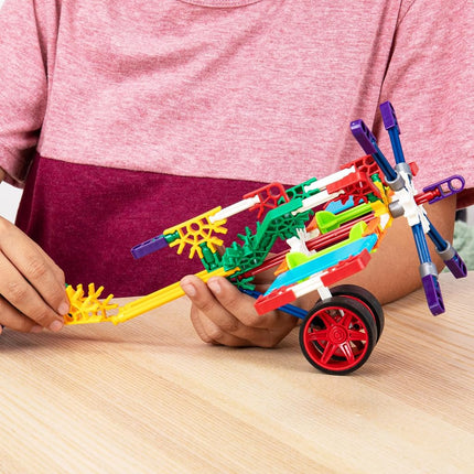 K'NEX Basic Fun Custom Cruisers Building Set – 30 Model STEM Construction Kit with 105 Pieces & Storage Bag – Creative Toy for Kids Aged 7+