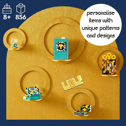 LEGO DOTS Hogwarts Desktop Kit 41811, DIY Harry Potter Back to School Accessories and Supplies, Desk Decor Items and Patch Sticker, Crafts Toys, Great Easter Gift for Kids
