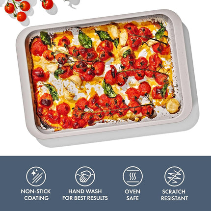 OXO Good Grips Non-Stick Pro Ceramic Coated Metal Bakeware Quarter Sheet Pan, Storm Blue, 24 x 35cm
