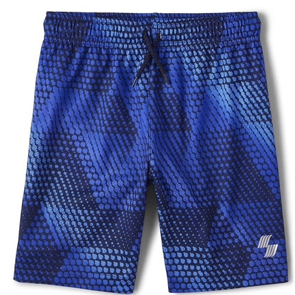 The Children's Place Short de basketball en maille imprimée pour garçons, lot de 2, taille M
