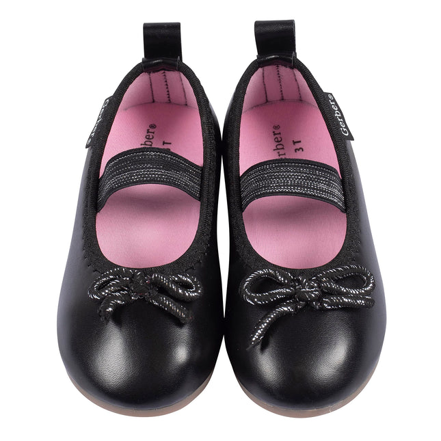 Gerber Chaussons de ballet pour tout-petits unisexe, noir, 4 tout-petits
