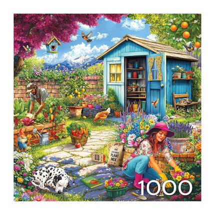 RoseArt - Hobby Haven - Couple in The Garden 1000 Piece Jigsaw Puzzle for Adults