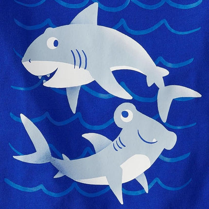 The Children's Place Baby and Toddler Boys' Animal Short Sleeve Graphic T-Shirts, Multipack, Turtle/Sharks/Dino, 3T
