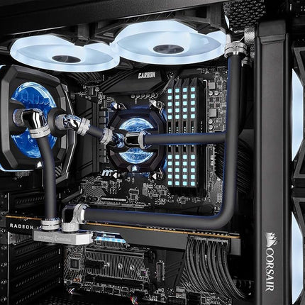 CORSAIR Hydro X Series XT Hardline 14mm Tubing (Straight-Line PMMA Tubing, Resilient Construction, Easy to Cut) Satin Black