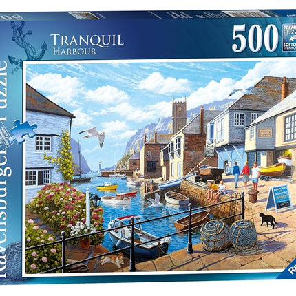 Ravensburger Tranquil Harbour 500 Piece Jigsaw Puzzle for Adults and Kids Age 10 Years Up