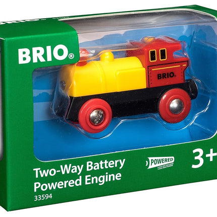 BRIO World Two Way Battery Powered Engine Train for Kids Age 3 Years Up - Compatible with all BRIO Railway Sets & Accessories