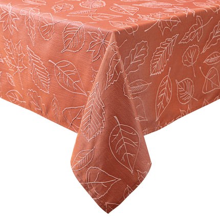 Laura Ashley Tablecloth Raised Woven Embroidered J