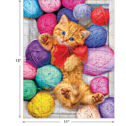 Cra-Z-Art - RoseArt - Kodak Premium - Cuddly Yarn Box - 100 Piece Jigsaw Puzzle