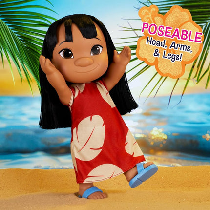 Disney Lilo & Stitch 14-inch Poseable Lilo Doll with 5-inch Stitch Figure,