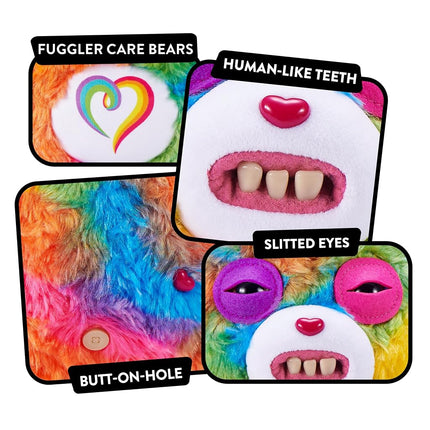 Fuggler Care Bears 9-Inch Plush Toy (Togetherness Bear) by ZURU – Funny Ugly Monster Stuffed Animal with Human-Like Teeth, Collectible Plush for Kids, Tweens, Teens, Adults & Crossover Fans