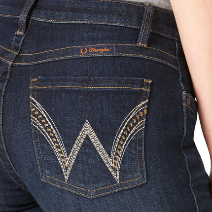 Wrangler Women's Q-Baby Mid Rise Boot Cut Ultimate Riding Jean, Avery, 13-34