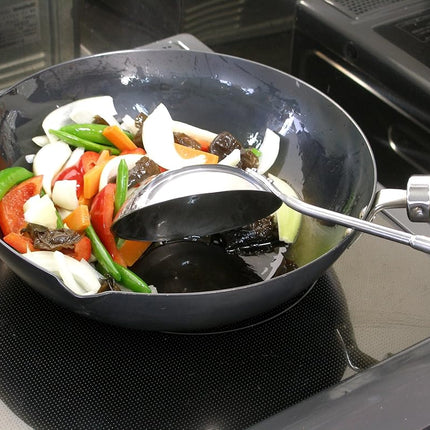 River Light Iron Frying Pan, Extreme Japan, 11.8 inches (30 cm), Induction Compatible, Made in Japan, Wok
