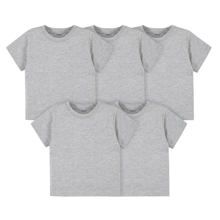 Gerber Baby Toddler 5-Pack Solid Short Sleeve T-Sh