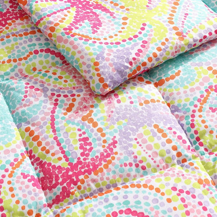 Nautica Kids - Full/Queen Comforter Set, Soft Bedding with Matching Shams & Throw Pillow, Kids Home Decor, Oeko-Tex Certified (Sutton Palm Trees Aqua, Full/Queen)