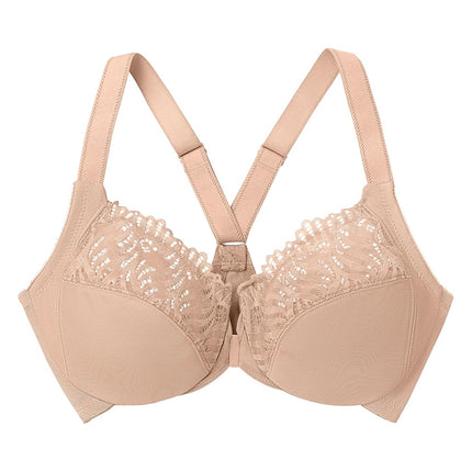 Glamorise Front-Closure T-Back Wonderwire Underwire Bra 1246 (Women's & Women's Plus)