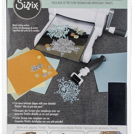 Sizzix 660470 Chrome Precision Base Plate for Intricate Thinlits, multi-colour
