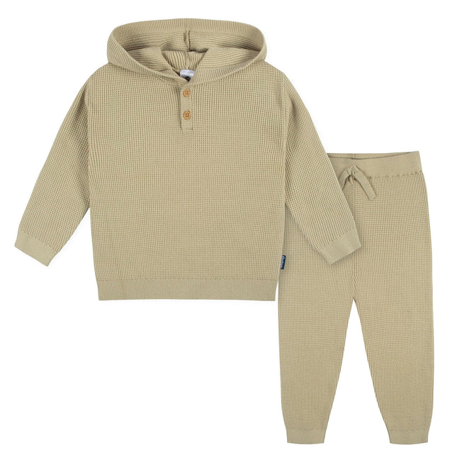 Gerber Baby Boys Toddler Sweater Knit Hooded Top a