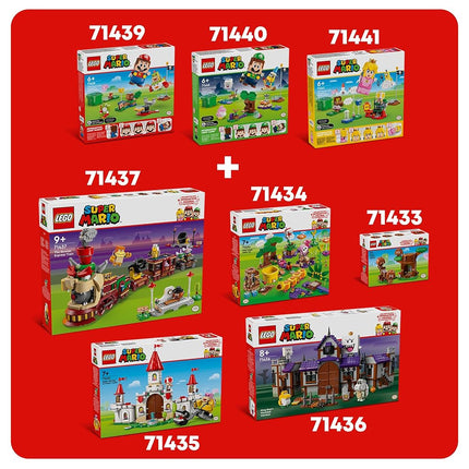 LEGO Super Mario Adventures with Interactive Mario, Bowser Jr.’s Clown Car Vehicle Set, with Yoshi Toy, Nintendo Gift for 6 Plus Year Old Boys, Girls and Gamers 71439