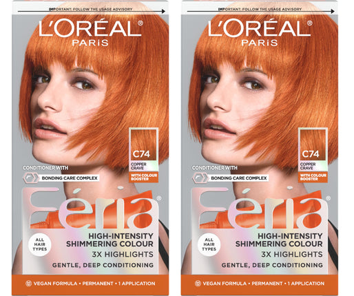 L'Oreal Paris Feria Permanent Hair Color, C74 Inte