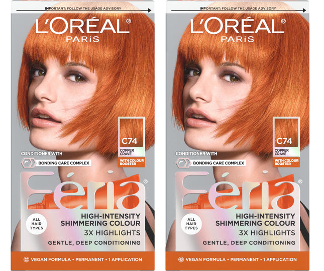 L'Oreal Paris Feria Permanent Hair Color, C74 Inte