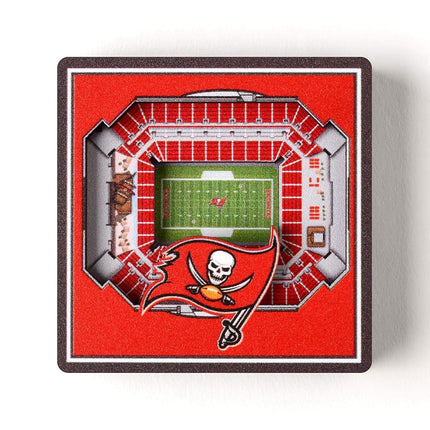 YouTheFan NFL TAMPA BAY BUCCANEERS Stadium View Magnet 7cm x 7cm