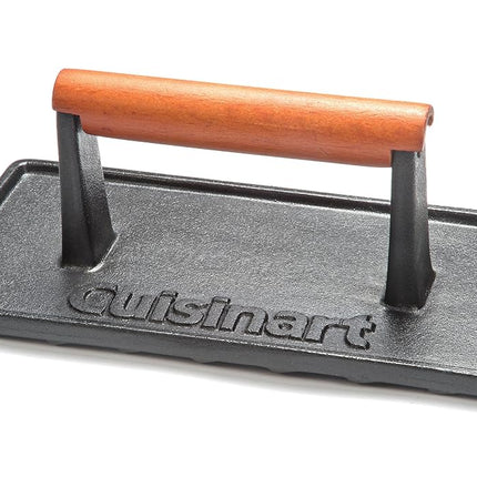 Cuisinart CGPR-221 Cast Iron Grill Press (Wood Handle)