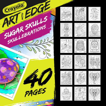 Crayola Sugar Skulls Coloring Book, Volume 3, Teen Coloring, 32 Pages