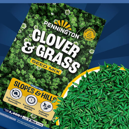Pennington 100547419 Smart Seed Clover and Grass Mix 7 lb, Black Label