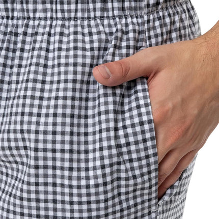 Fruit of the Loom Men's Broadcloth Woven Sleep Pajama Pant Bottom, Ebony Plaid, XX-Large