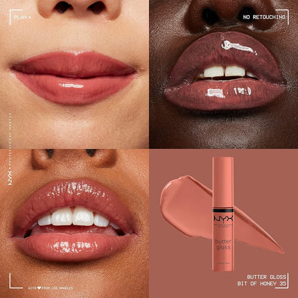 NYX Professional Makeup Butter Gloss, Lip Gloss, Shade: Bit of Honey