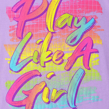 The Children's Place camisetas gráficas de manga corta "Girl Power" para niña, paquetes múltiples, paquete de 3 Bailarina/Meta/Juega como una niña, Extrachico