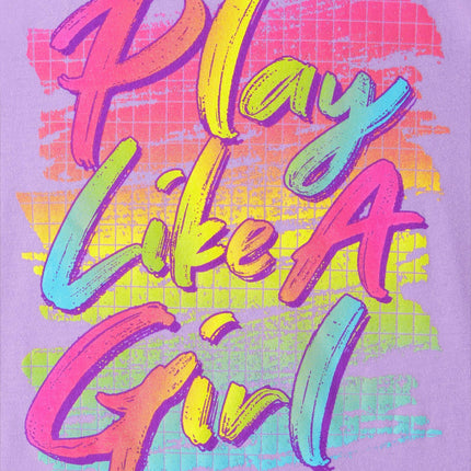 The Children's Place Girl Power Short Sleeve Graphic T-Shirts,multipacks, Ballerina/Goal/Play Like a Girl 3-Pack, Large