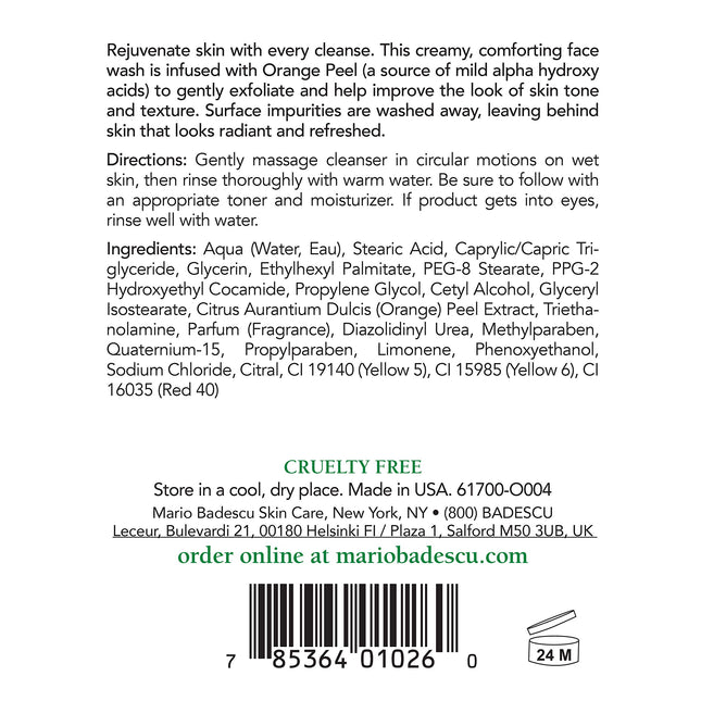 Mario Badescu - Orange Cleansing Soap - For All Skin Types - 472ml/16oz