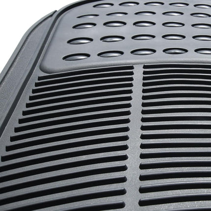 FH Group Car Floor Mats - Heavy-Duty Rubber Floor Mats for Cars, Universal Fit 3 Rows Full Set, Trimmable Automotive Floor Mats, ClimaProof Floor Mats, Floor Mats For SUVs, Truck Floor Mats Gray