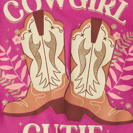 The Children's Place Baby Girls' and Toddler Assorted Everyday Short Sleeve Graphic T-Shirts,multipacks, Cowgirl Cutie/Ballerinas/Western, 5T