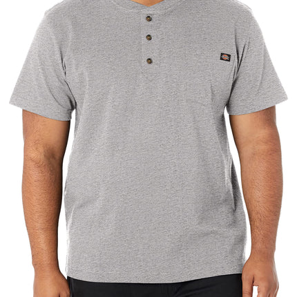 Dickies Men's Heavyweight Henley Heather Gray