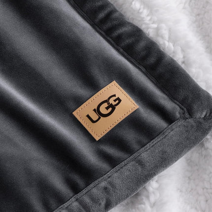 UGG 23854 Bliss Sherpa Fully Reversible Throw Blanket for Couch or Bed Machine Washable Easy Care Soft Plush Luxury Oversized Accent Blankets, 70 x 50-Inch, Imperial
